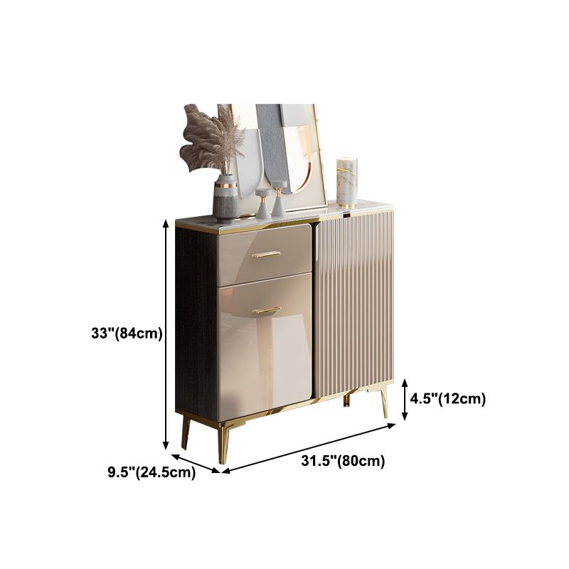 Aparador de piedra de piedra estantes ajustables de comedor de cocina