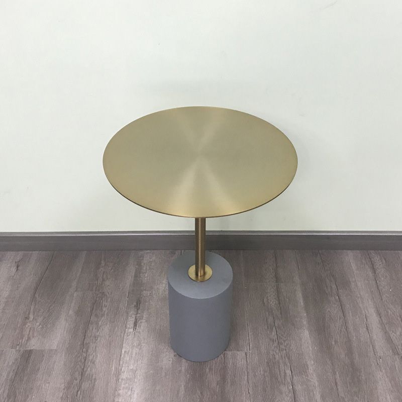 Tavolo laterale piedistallo round a metà secolo tavolo del soggiorno