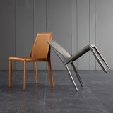 Modern Design Leather Dining Chairs for Home Solid Back Chair Clearhalo 'Dining Chairs' 'Dining Tables & Seating' 'dining_chair' 'Furniture' 'furniture_dining_chair' 'Kitchen & Dining Furniture' 1200x1200_89dd6872-5ddd-4610-aa25-3681eff4b930