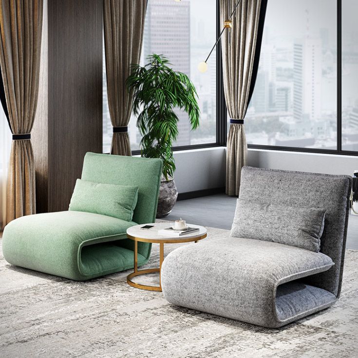 Frame metallico 25,59 "sedia reclinabile in pelle di colore polpa di colore reclinabile ad ampio standard