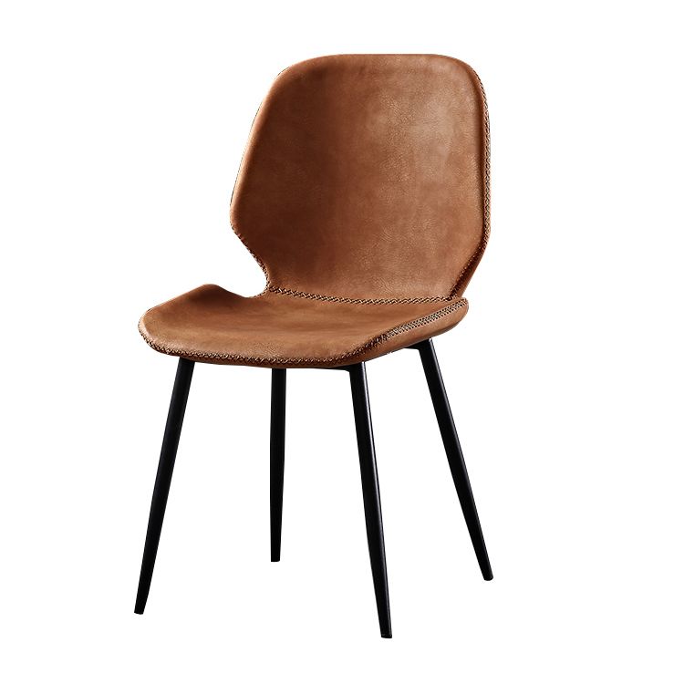 Industrial Metal Dining Side Chair Dining Room Wingback Armless Side Chair Clearhalo ' kitchen&dining_furn' 'Dining Chairs' 'Dining Tables & Seating' 'dining_chair' 'furn' 'furn_dining_chair' 'Furniture' 'furniture_dining_chair' 'Kitchen & Dining Furniture' 'kitchen' 1200x1200_89e12d0c-ba3a-4c1a-bfa4-2f80d0d0b943