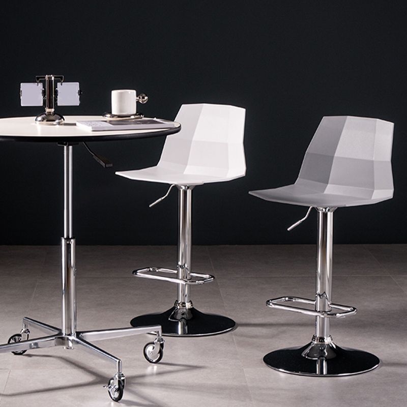 Modern Adjustable Dining Stool Plastic Footrest Counter Stool with Swivel Clearhalo 'Bar Furniture' 'Bar Stools' 'bar_stools' 'furn' 'furn_bar_stools' 'Furniture' 'Kitchen & Dining Furniture' 1200x1200_89e18104-cbdf-45ef-a64b-d023d34e6623