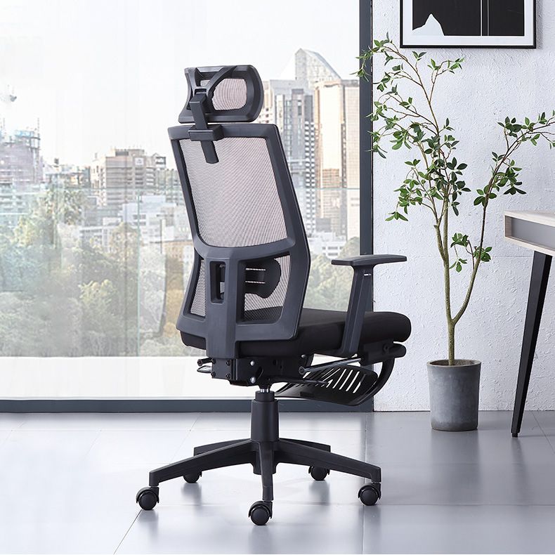 Modern Office Chair Fixed Arms Adjustable Seat Height Desk Chair with Wheels Clearhalo 'furn' 'furn_office_chair' 'Furniture' 'Office Chairs' 'Office Furniture' 'office_chair' 1200x1200_89e1d1eb-97e1-4ada-a270-20c66ce45b56
