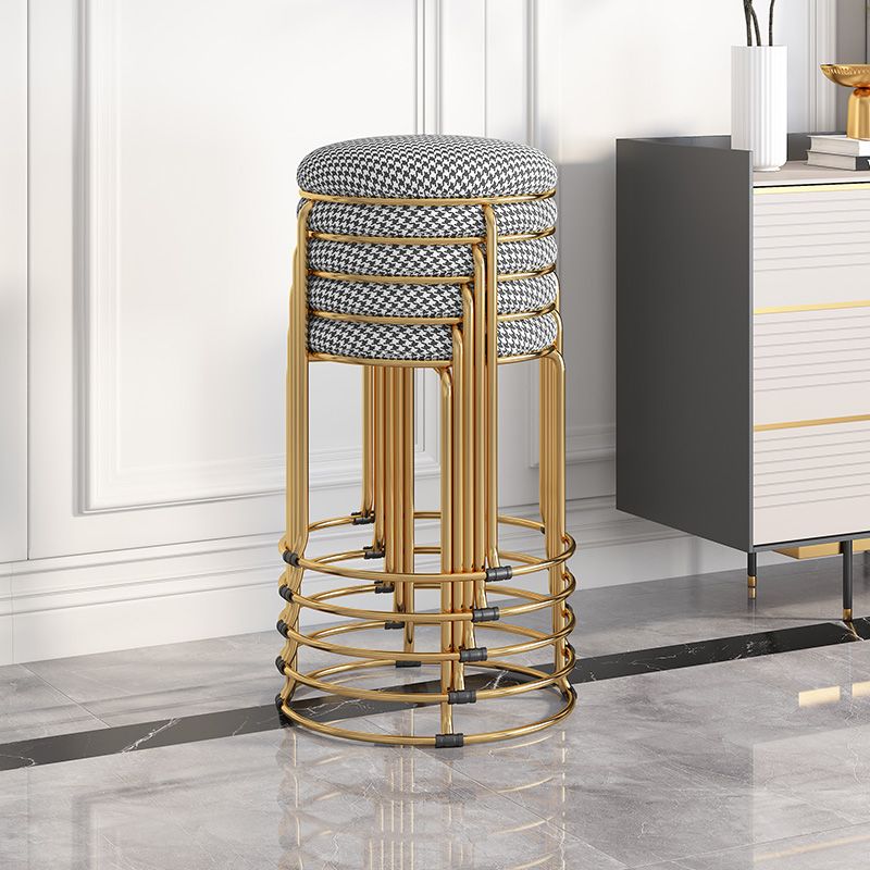 Modern Round Standard Cotton Tear Resistant Standard for Drawing Room Clearhalo 'furn' 'furn_ottomans_poufs' 'Furniture' 'Living Room Furniture' 'Ottomans & Poufs' 'ottomans_poufs' 1200x1200_89e2c134-9b83-4b47-85e0-a1cf7c5aa538