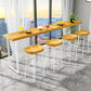Pine Wood Bar Dining Table Modern Rectangle Bar Table with Sled Pedestal for Dining Room Clearhalo 'Bar Furniture' 'Bar Tables' 'bar_tables' 'furn' 'furn_bar_tables' 'Furniture' 'furniture_bar_tables' 'Kitchen & Dining Furniture' 1200x1200_89e38150-c17e-4540-a18e-39bc8d9b5ea7