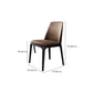Contemporary Style Chair Wood Solid Back Dining Chair for Dining Room