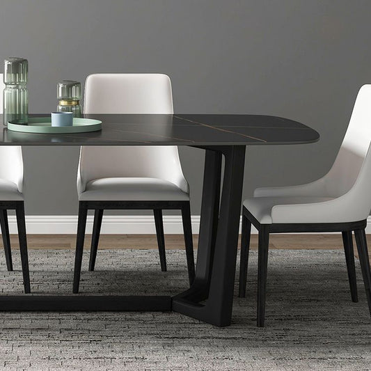 Contemporary 1/2/5/7 Pieces Dining Set Rectangle Dining Table Set Clearhalo 'Dining Room Sets' 'Dining Tables & Seating' 'dining_room_set' 'furn' 'furn_dining_room_set' 'Furniture' 'furniture_dining_room_set' 'Kitchen & Dining Furniture' 'kitchen&dining_furn' 'kitchen' 1200x1200_89e482c5-7847-43a2-afe9-e98951b5f0fb