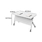 Modern Folding Office Desk with Wheels Manufactured Wood Rectangular Desk Clearhalo 'furn' 'furn_office_desk' 'Furniture' 'Office Desks' 'Office Furniture' 'office_desk' 1200x1200_89e6d8f7-9f7f-4b04-96fb-232baf3fad6f