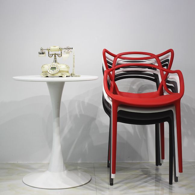 Glam Style Dining Chairs Plastic Kitchen Dining Arm Side Chairs (Set of 4) Clearhalo ' kitchen&dining_furn' 'Dining Chairs' 'Dining Tables & Seating' 'dining_chair' 'furn' 'furn_dining_chair' 'Furniture' 'furniture_dining_chair' 'Kitchen & Dining Furniture' 'kitchen' 1200x1200_89e70f12-332a-46d4-b5ae-776b5b37682c