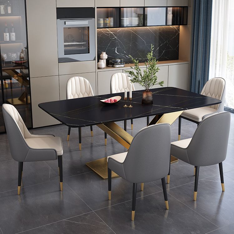 Sala da pranzo Tavolo da cucina Tavolo da pranzo in pietra con piedistallo