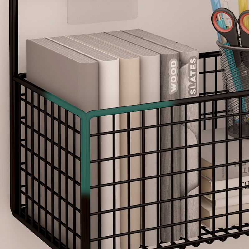 Libreria moderna in metallo galleggiante in metallo da 6 pollici a parete montata