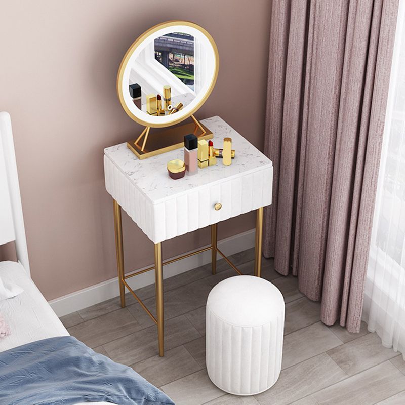 29,5 "hoher Glam Make -up Eitelkeitschreibtisch 1 Schubladen Schminktisch für Schlafzimmer