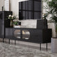 Solid Wood TV Media Console Industrial TV Stand for Living Room Clearhalo 'furn' 'furn_tv_stands_entertainment_centers' 'Furniture' 'Living Room Furniture' 'TV Stands & Entertainment Centers' 'TV Stands & Media Storage Furniture' 'tv_stands_entertainment_centers' 1200x1200_89eadb0c-15a7-40d6-a75b-6931823beeee
