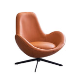 Faux Leather Slipper Chair 33.4" L x 30.3 " W x 20.8 " H Stacking Chair for Bedroom Clearhalo 'Accent Chairs' 'accent_chairs' 'Chairs & Seating' 'furn' 'furn_accent_chairs' 'Furniture' 'furniture_accent_chairs' 'Living Room Furniture' 1200x1200_89eaea44-970c-4059-8cd7-c3bd1bc12435