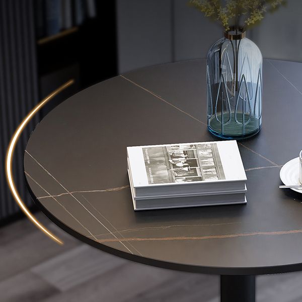 Moderner Tulpen-Esstisch aus gesintertem Stein, runder Tisch für das Esszimmer