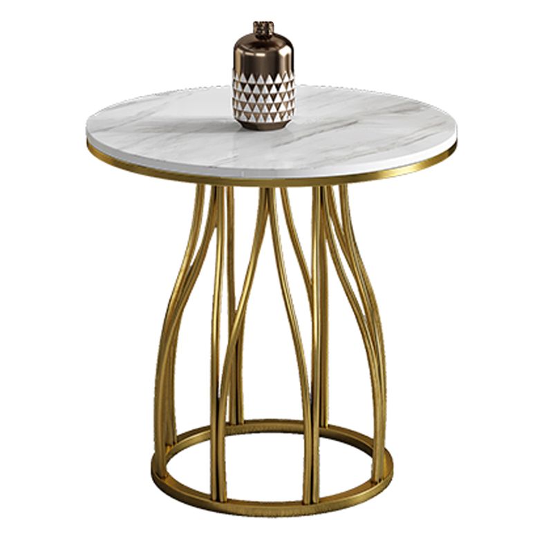 Luxury Style Sintered Stone Dining Table Metallic Single Pedestal Base Round Table for Home Clearhalo ' dining_table' 'Dining Tables & Seating' 'Dining Tables' 'furn' 'furn_dining_table' 'Furniture' 'furniture_dining_table' 'Kitchen & Dining Furniture' 'kitchen&dining_furn' 'kitchen' 'kitchen_dining_table' 1200x1200_89eeaef4-8a66-470f-bfc8-84bcdcd3108e