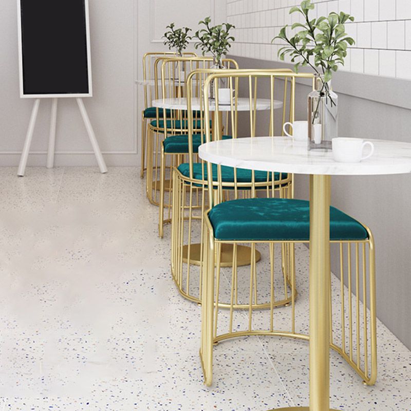 Modern Faux Marble Dining Table White Dinette Table for Home Clearhalo 'Dining Tables & Seating' 'Dining Tables' 'dining_table' 'furn' 'furn_dining_table' 'Furniture' 'Kitchen & Dining Furniture' 1200x1200_89ef7ae4-9d67-446c-8c21-ad8180112e8f