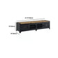 17.72"H TV Stand Industrial Style Enclosed Storage TV Console with 4 Doors Clearhalo 'furn' 'furn_tv_stands_entertainment_centers' 'Furniture' 'Living Room Furniture' 'TV Stands & Entertainment Centers' 'TV Stands & Media Storage Furniture' 'tv_stands_entertainment_centers' 1200x1200_89f0788f-13ca-40f2-b47e-49185f266f4a