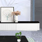 Mobile TV scandinavo antigraffio, console TV bianca/nera con 3 cassetti