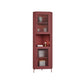 15.75" L * 15.75" W Storage Cabinet with Shelf and Glass Doors Triangle Cabinet Clearhalo 'Cabinets & Chests' 'cabinets_chests' 'furn' 'furn_cabinets_chests' 'Furniture' 'Living Room Furniture' 1200x1200_89f322a7-05f7-4c02-a084-3edf32596652