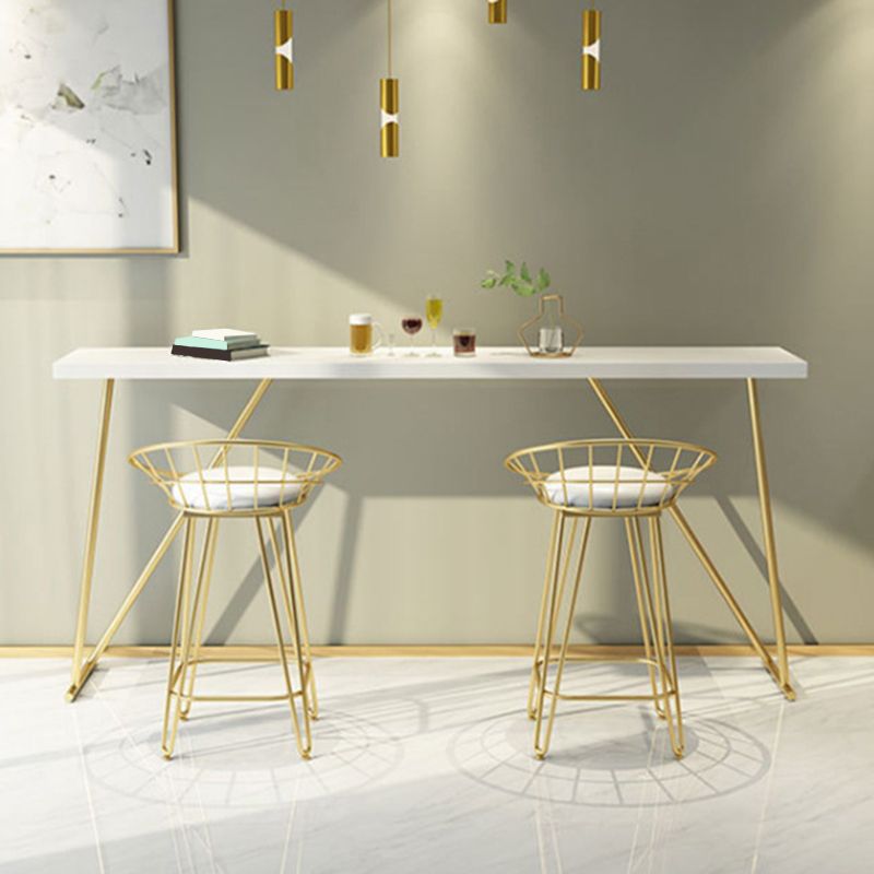 Glam Backrest Stools Metal Barstool with Gold Metal Legs for Bar Clearhalo 'Bar Furniture' 'Bar Stools' 'bar_stools' 'furn' 'furn_bar_stools' 'Furniture' 'Kitchen & Dining Furniture' 1200x1200_89f33c02-2db5-4007-938e-65004a41f88a