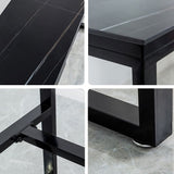 Set di banconi del soggiorno glam 1/2/3/4/7 pezzi set da tavolo da pub barretta rettangolo