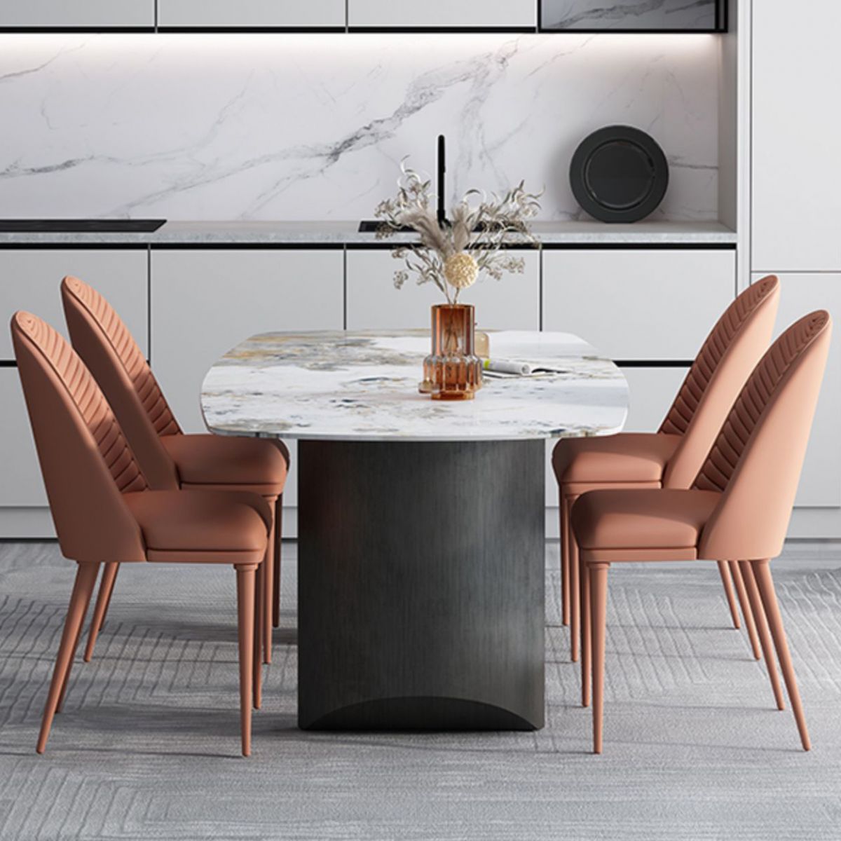 Metal Modern Rectangle Indoor Table Sintered Stone Table for Dining Room Clearhalo ' dining_table' 'Dining Tables & Seating' 'Dining Tables' 'furn' 'furn_dining_table' 'Furniture' 'furniture_dining_table' 'Kitchen & Dining Furniture' 'kitchen&dining_furn' 'kitchen' 'kitchen_dining_table' 1200x1200_89f61687-f887-4e30-9712-3d2e646a8bac