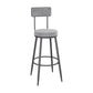 Low Back Bar Stools Glam Armless Dining Stools with Metal Base Clearhalo 'Bar Furniture' 'Bar Stools' 'bar_stools' 'furn' 'furn_bar_stools' 'Furniture' 'Kitchen & Dining Furniture' 1200x1200_89f7c922-1318-47b0-8391-2698723631f4