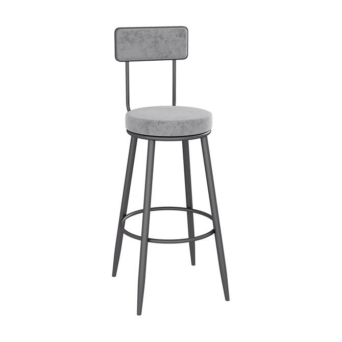 Low Back Bar Stools Glam Armless Dining Stools with Metal Base Clearhalo 'Bar Furniture' 'Bar Stools' 'bar_stools' 'furn' 'furn_bar_stools' 'Furniture' 'Kitchen & Dining Furniture' 1200x1200_89f7c922-1318-47b0-8391-2698723631f4