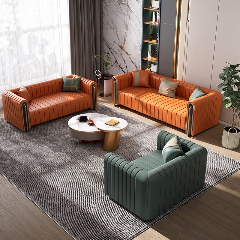 28" High Mid Century Modern Tuxedo Arm Sofa for Living Room, Apartment Clearhalo 'furn' 'furn_sofas' 'Furniture' 'furniture_sofas' 'Living Room Furniture' 'Sofa' 'sofas' 1200x1200_89f81f0a-4d27-43bd-a89b-605cde423d99