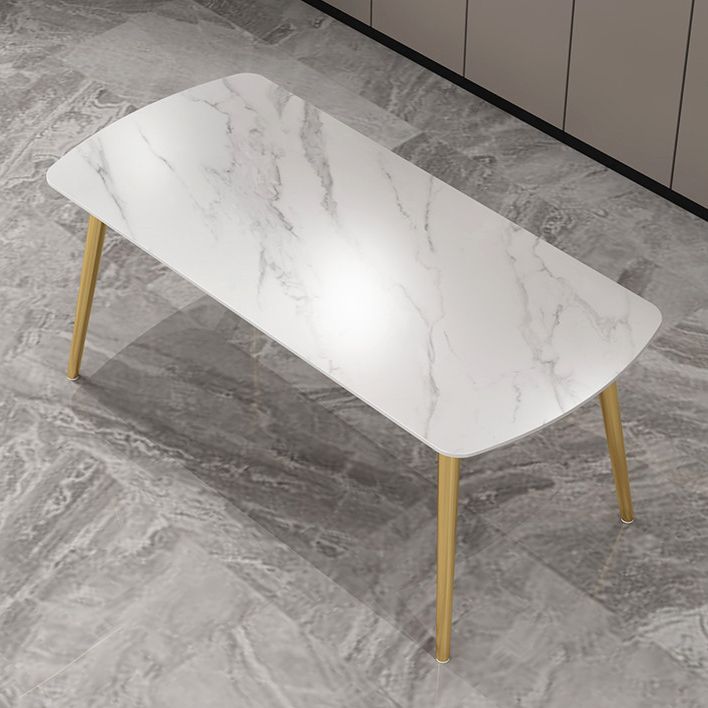 Sintered Stone Modern Style Dining Table White Rectangle Table with 4 Legs Clearhalo ' dining_table' 'Dining Tables & Seating' 'Dining Tables' 'furn' 'furn_dining_table' 'Furniture' 'furniture_dining_table' 'Kitchen & Dining Furniture' 'kitchen&dining_furn' 'kitchen' 'kitchen_dining_table' 1200x1200_89f8ccc4-e4e3-456a-b2a6-a51356fe675f