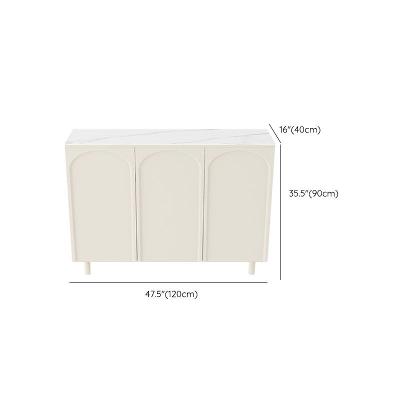 Moderno tavolo da tavolo a buffet in legno con porte per sala da pranzo