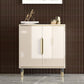 Sideboard glam in legno beige sideboard con porta per soggiorno