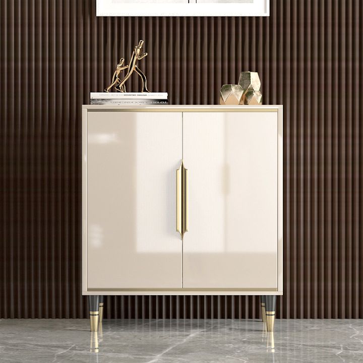 Sideboard glam in legno beige sideboard con porta per soggiorno