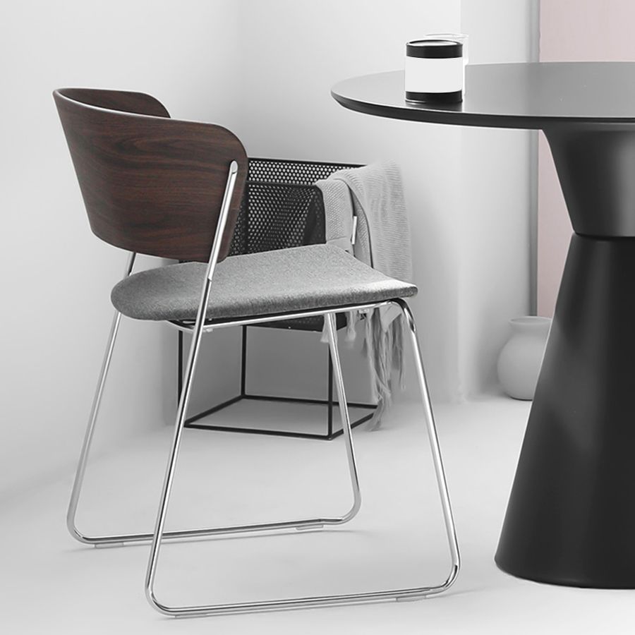 Contemporary Office Chair No Wheels Upholstered Conference Chair Clearhalo 'furn' 'furn_office_chair' 'Furniture' 'Office Chairs' 'Office Furniture' 'office_chair' 1200x1200_89f93929-0999-4aea-b554-c3c819f8c1af