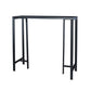 Contemporary Indoor Rectangle Trestle Bar Dining Table with Metal Legs