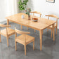 Modern Rectangular Natural Rubberwood Dining Table with 4 Legs Clearhalo 'Dining Tables & Seating' 'Dining Tables' 'dining_table' 'furn' 'furn_dining_table' 'Furniture' 'Kitchen & Dining Furniture' 1200x1200_89f952cb-49e2-404e-88f2-0b9da89b1ca2