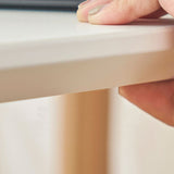 Bureau de bureau de style contemporain Bureau de forme rectangulaire Bureau de tâche en blanc et naturel