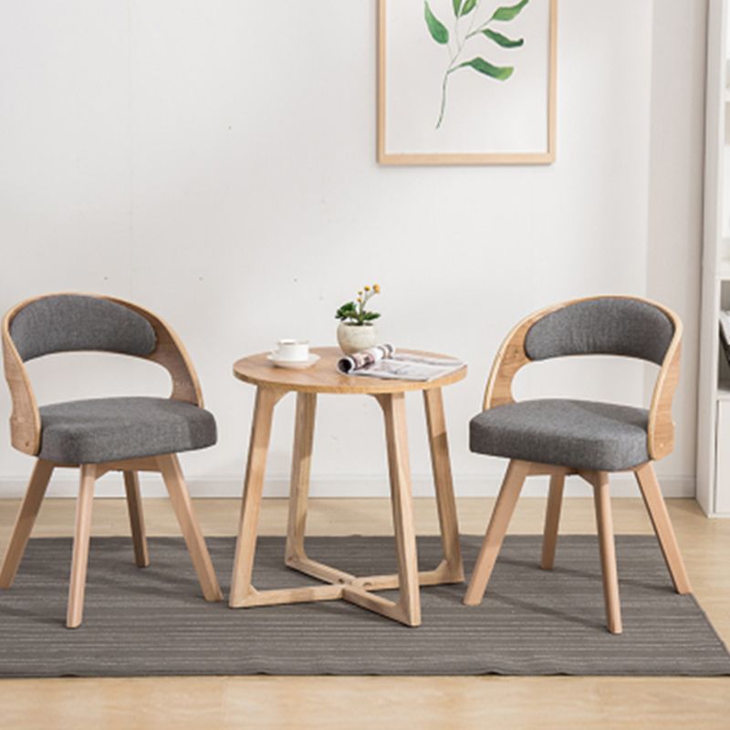 Contemporary Swivel Side Dining Room Chair Open Back Chair for Home Use Clearhalo ' kitchen&dining_furn' 'Dining Chairs' 'Dining Tables & Seating' 'dining_chair' 'furn' 'furn_dining_chair' 'Furniture' 'furniture_dining_chair' 'Kitchen & Dining Furniture' 'kitchen' 1200x1200_89fb6d43-d964-461d-9b43-8e86b0fea659