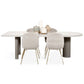 Irregular Pine Solid Wood Dining Table Modern White Top Island Table with 3 Legs Clearhalo ' dining_table' 'Dining Tables & Seating' 'Dining Tables' 'furn' 'furn_dining_table' 'Furniture' 'furniture_dining_table' 'Kitchen & Dining Furniture' 'kitchen&dining_furn' 'kitchen' 'kitchen_dining_table' 1200x1200_89fb8836-a8ae-46c1-8f12-6283558a78ce