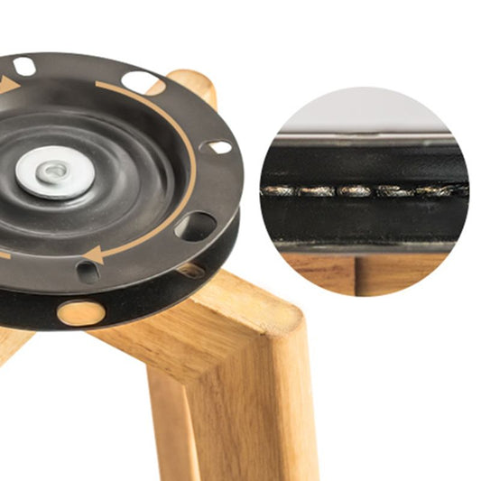 Contemporary Solid Wood Swivel Barstool Bristol Bar Stool with Footrest and Low Back Clearhalo 'Bar Furniture' 'Bar Stools' 'bar_stools' 'furn' 'furn_bar_stools' 'furniture_bar_stools' 'Kitchen & Dining Furniture' 'kitchen&dining_furn' 'kitchen' 'kitchen_furn' Furniture' 1200x1200_89fb9961-1e0f-4ec4-866b-5bca98da43f2