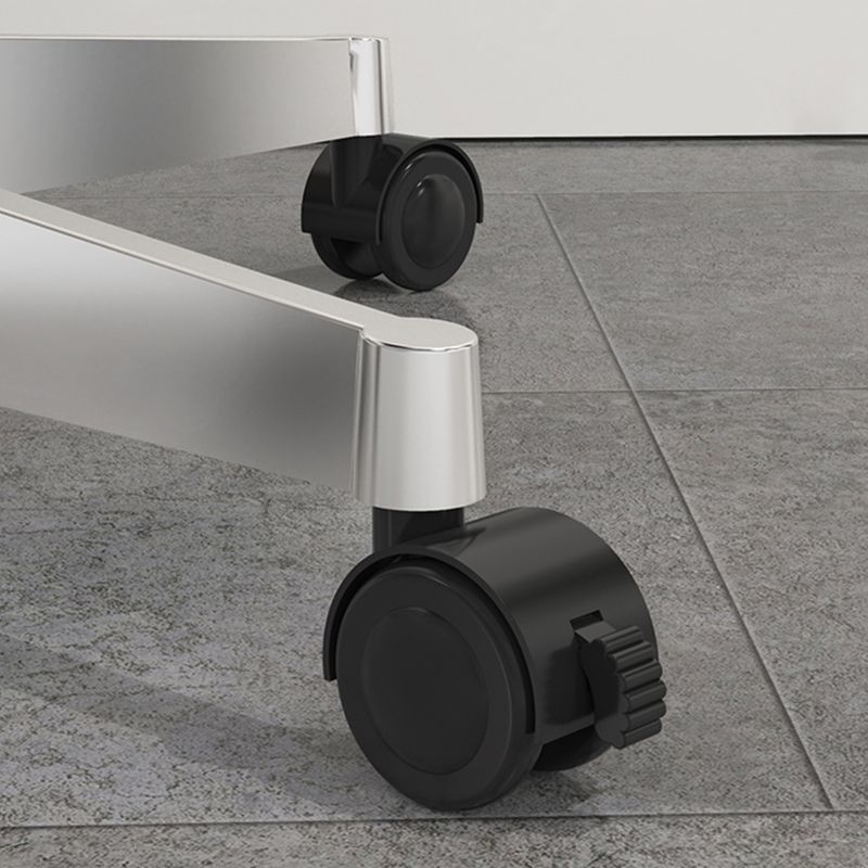 Escritorio de pie de madera artificial con ruedas de ruedas de ruedas para dormitorio para dormitorio