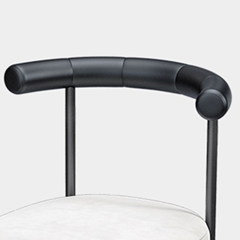 Black Iron Legs Dining Chairs Modern Armless Side Chair for Home Clearhalo 'Dining Chairs' 'Dining Tables & Seating' 'dining_chair' 'furn' 'furn_dining_chair' 'Furniture' 'Kitchen & Dining Furniture' 1200x1200_89fc6ec1-b868-4bc6-9f0f-6865b68b1d68