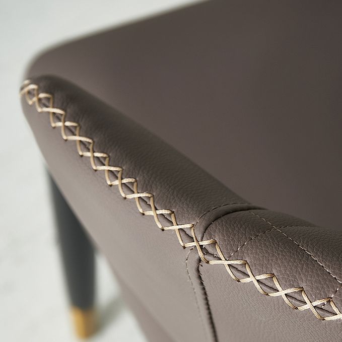 Minimalist Style Leather Dining Side Chair Wingback Armless Dining Chair Clearhalo 'Dining Chairs' 'Dining Tables & Seating' 'dining_chair' 'furn' 'furn_dining_chair' 'Furniture' 'furniture_dining_chair' 'Kitchen & Dining Furniture' 1200x1200_89fd5551-eb61-4fde-a03a-f1bd72785a10