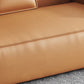 Contemporary Square Arm Sectional Orange Faux Leather Sectional Clearhalo 'furn' 'furn_sectionals' 'Furniture' 'Living Room Furniture' 'Sectionals' 1200x1200_89fdfcb6-45cd-49bd-882a-44692ed6ed51