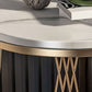 Glam Stone Accent Table Table Table