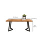 Industrial Rectangle Dining Table Wooden Table with Metal Legs for Home Clearhalo 'Dining Tables & Seating' 'Dining Tables' 'dining_table' 'furn' 'furn_dining_table' 'Furniture' 'Kitchen & Dining Furniture' 1200x1200_8a015516-d8fa-4881-a923-077d1e5c771e