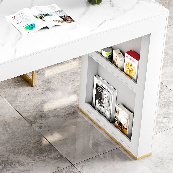 Modern Style Sintered Stone Table Dining Bar Counter Table for Kitchen Clearhalo 'Bar Furniture' 'Bar Tables' 'bar_tables' 'furn' 'furn_bar_tables' 'Furniture' 'furniture_bar_tables' 'Kitchen & Dining Furniture' 1200x1200_8a034b09-1015-410b-9932-d10bc2604ec4