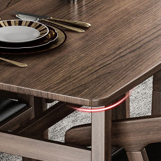 Traditional Wood Dinette Set 1/2/5/7 Pieces Rectangle Table Set for Dining Room Clearhalo 'Dining Room Sets' 'Dining Tables & Seating' 'dining_room_set' 'furn' 'furn_dining_room_set' 'Furniture' 'Kitchen & Dining Furniture' 1200x1200_8a04130b-918b-4b22-9b17-c05830238311