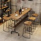 Rectangle Bar Dining Table Contemporary Bar Table with Black Trestle Base Clearhalo 'Bar Furniture' 'Bar Tables' 'bar_tables' 'furn' 'furn_bar_tables' 'Furniture' 'Kitchen & Dining Furniture' 1200x1200_8a043ecb-da58-4c68-97f6-c5728bb94f2a